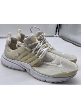 Nike Air Presto Shoes Mens 11 White Mesh Damaged Running Sneakers CT3550-100
